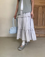Hachu Tiered Midi Skirt