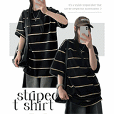 デンラストライプ半袖Tシャツ
