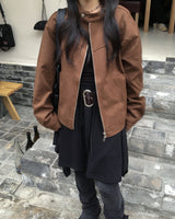 Devided suede jacket