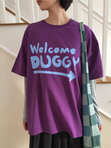 YWD WELCOME T-SHIRTS_PURPLE (1color)