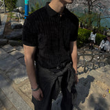 ASCLO Velour Collar Short Sleeve T (2color)
