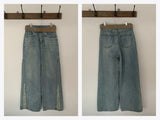 シフ ダメージウォッシュデニムパンツ (belt set)
