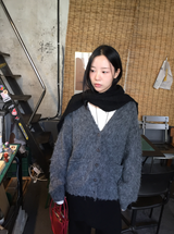 マイディルージュポケットモヘアカーディガン（2c）