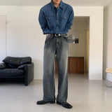 LMN Hey Two Pocket Line Denim Shirt (4 colors)