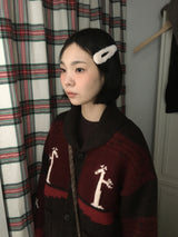 Bunny Faux Fur Snap Hair Clip (3color)