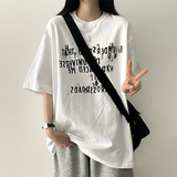 リブレタリングボクシーフィット半袖Tシャツ