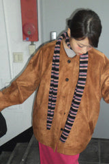 Vintage Stripe Knit Muffler