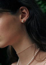 [14k gold] Deux.k.09 / オートパールピアス（8mm）