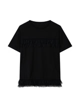フリル カンカンTシャツ(BLACK)