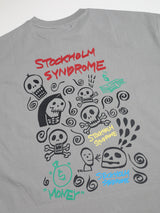 DOODLE SKULL TEE - GREY