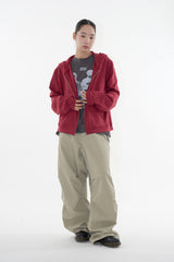 Ready crop zip-up hoodie