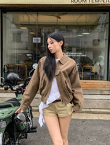 Modney pintuck tail shirring long sleeve
