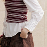 Cityboy Classic Heritage Two-Tone V-Neck Knit Vest Set