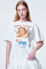 ルーズフィットTシャツ エンジェルフェイス