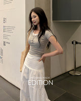 [MADE] Ans cotton tiered skirt