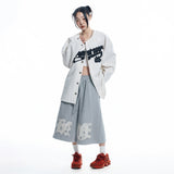 ENOE ワッペンスウェットバミューダパンツ - GREY