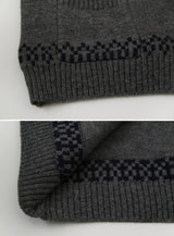 #Orca Collar Knit Zip-up (3color)