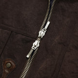 Harrington blouson jacket / Brown