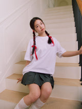 RABBIT T-SHIRT_White/Pink