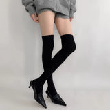 Dia Jacquard Long Knee Socks (3color)