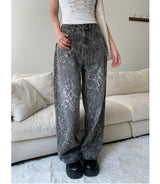 Wild High-Waist Leopard Wide Long Pants (One Color)