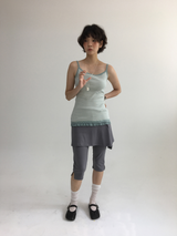 ソム ストライプ レース ノースリーブ (4color)