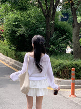 Pure Frill Mini Tiered Skirt Pants (3color)