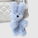 BOUCLE RABBIT KEYRING (SKY BLUE)