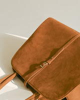 BLANC LARGE SUEDE CAMEL