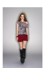2025 Spring/Summer New Large Pocket Red Shorts