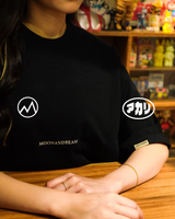 マネキ‐カイジュウブラック Tシャツ (BLK)