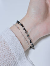 Swirl layered string star bracelet