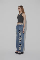 DOUBLE SLEEVELESS TOP