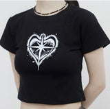 No, it's a heart-printed T-shirt.