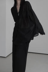 see-through overfit twinkle shirt (4color)