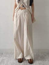 Raschel Nylon Wrap Wide Pants