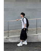 Shuren Shirring Cargo Bermuda Pants