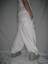Lettering Eyelet Sweatpants(3c)