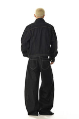 Raw Denim Utility Jacket