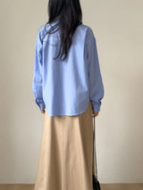 Nut Unbalance Wrap Loose Fit Shirt