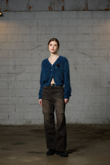 DIANA KNIT CARDIGAN / BLUE