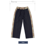 WIDE FIT DENIM SWEAT PANTS_KHAKI BLUE