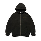 24FW ベーシックバイオウォッシングフーディージップアップ ブラック【セットアップアイテムあり】