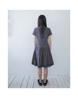 Buttonette french dress (Charcoal)