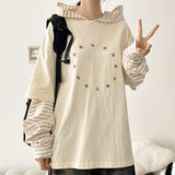 Ramin Star Layered Color-Block Hoodie (4 colors) H&L