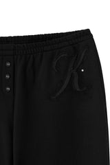 K essential jogger pants, Black