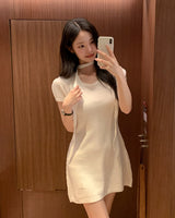 Ringti mini dress & tie set