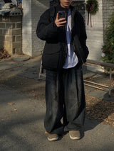 Oil Washed Vintage Wide Pants