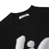 Dico フラッフィープリントTシャツ ブラック