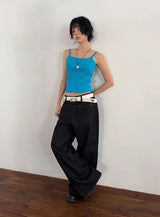 LINEAR POCKET WIDE DENIM